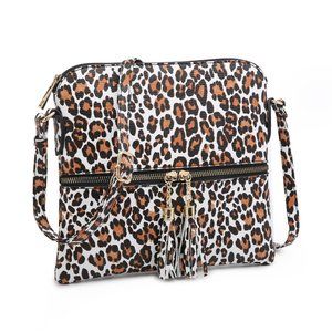 XB Women Tassel Zipper Crossbody Shoulder Purse